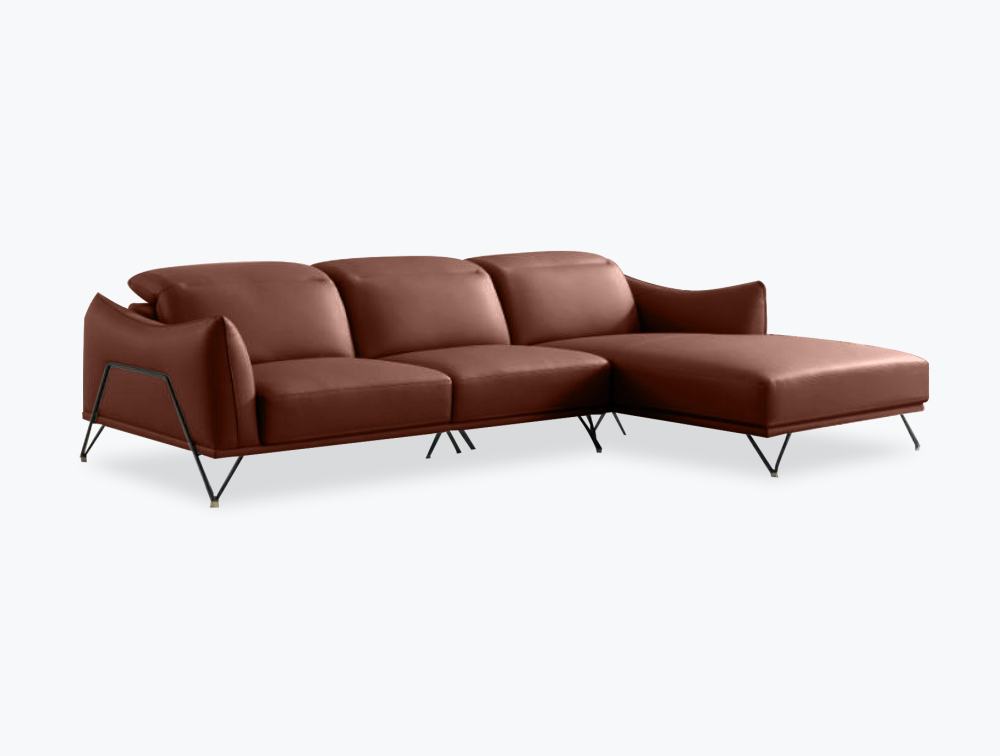 Milan Leather Sofa-L-Shape-Leather-OCEAN