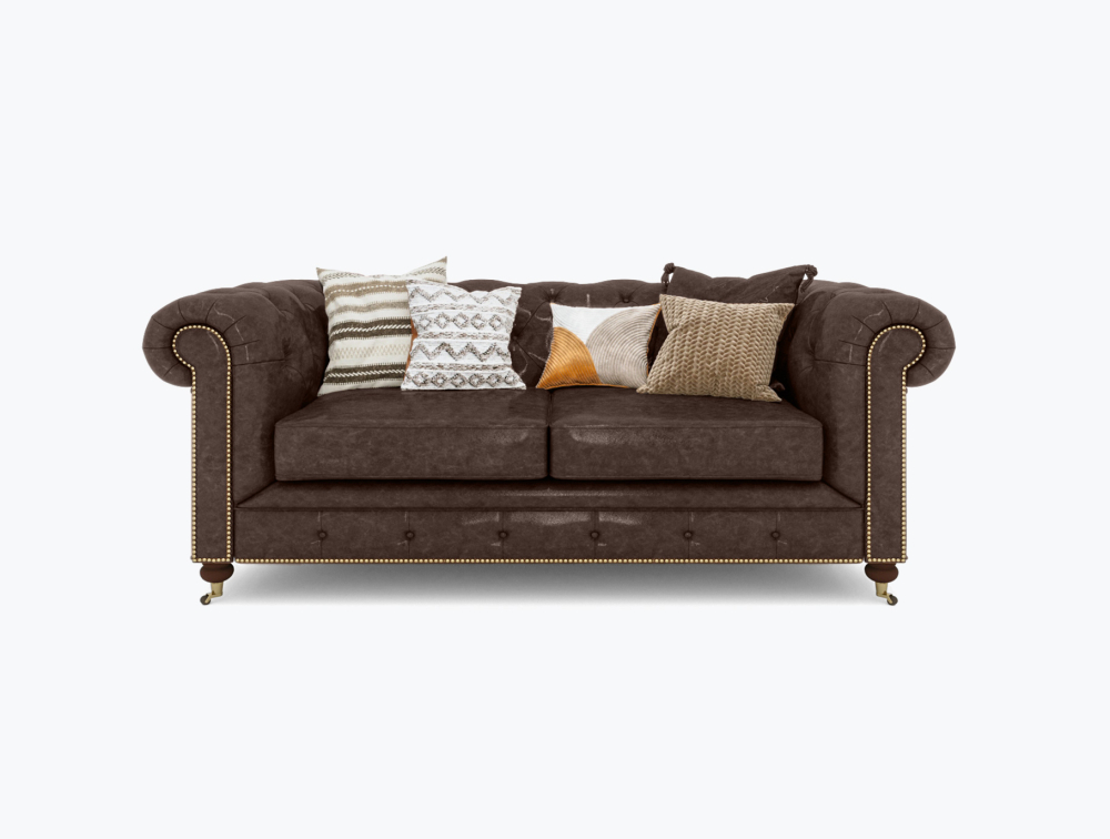 Columbus Leather Sofa-3 Seater -Leather-Prescott