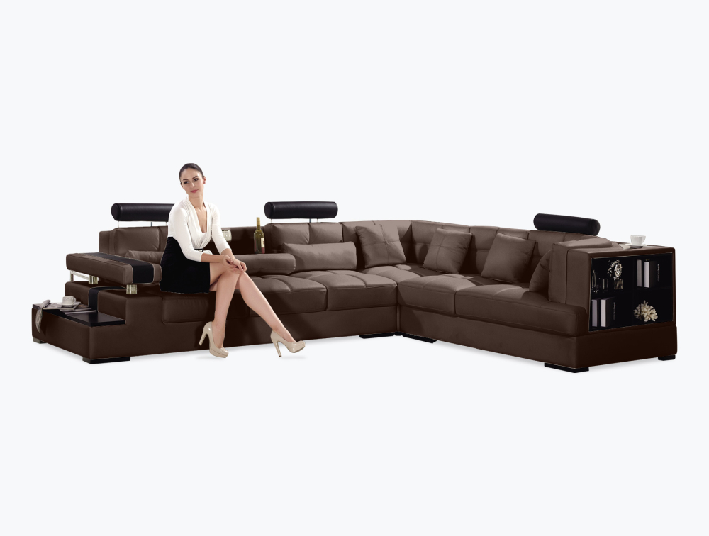 Madrid Leather Sofa-Corner-Leather-Prescott