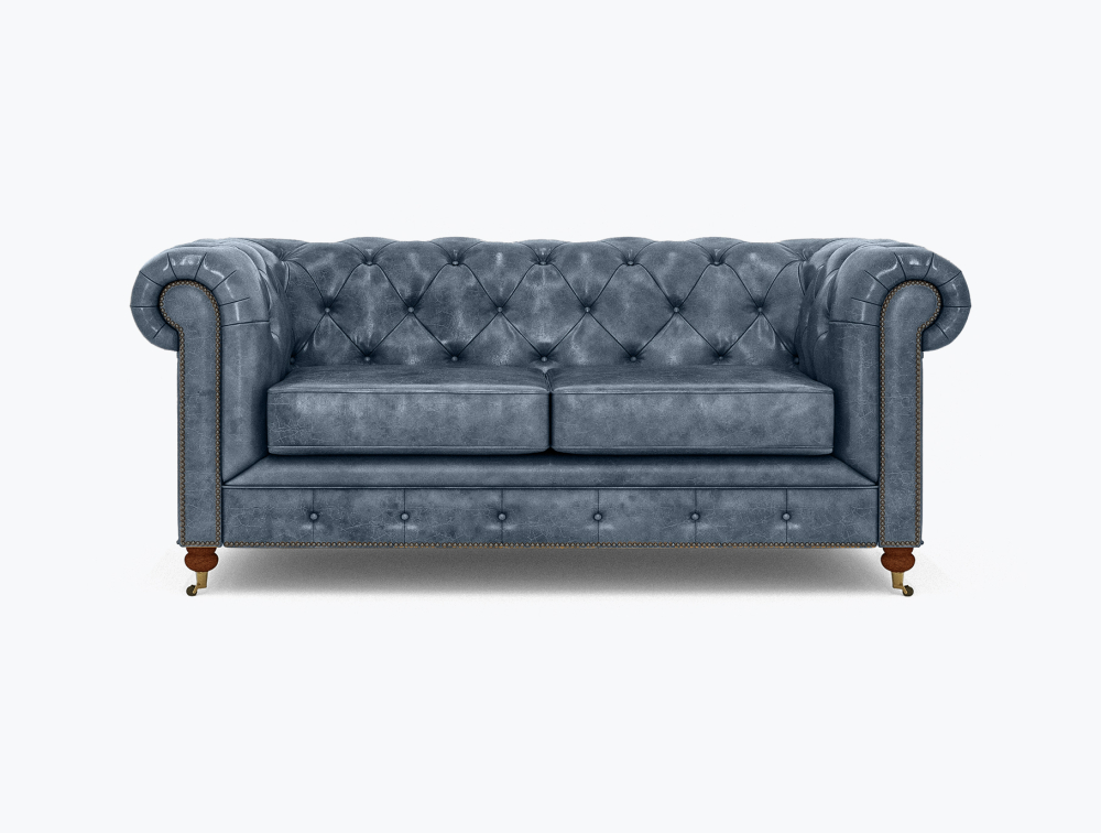 Morrilton Chesterfield Leather Sofa-1 Seater -Leather-EPIC