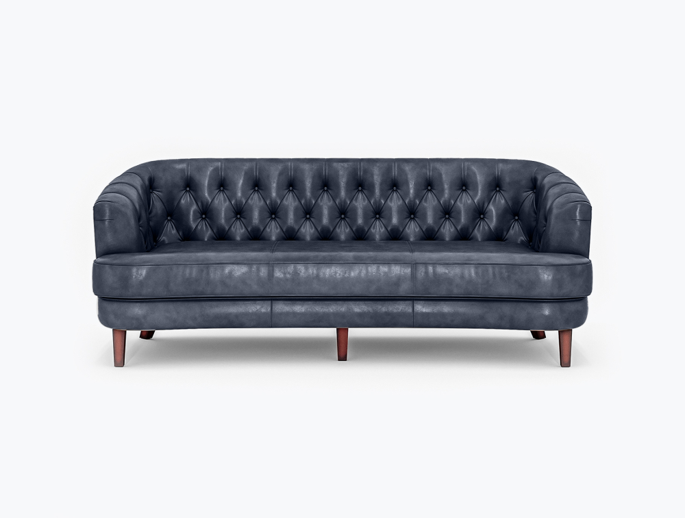 Benton Leather Sofa-3 Seater -Leather-SEQUOIA