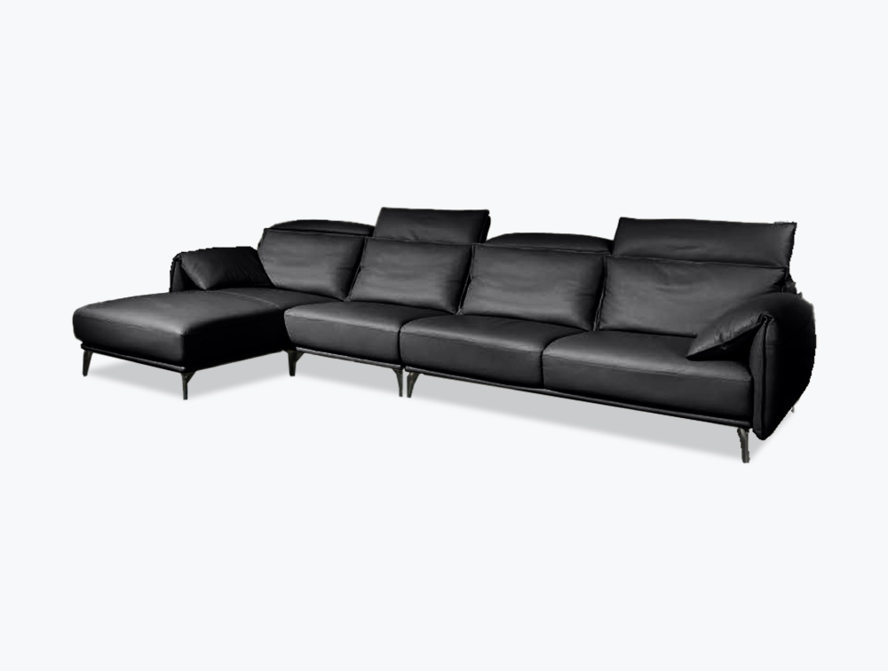 Munich Leather Sofa-L-Shape-Leather-VOGUE