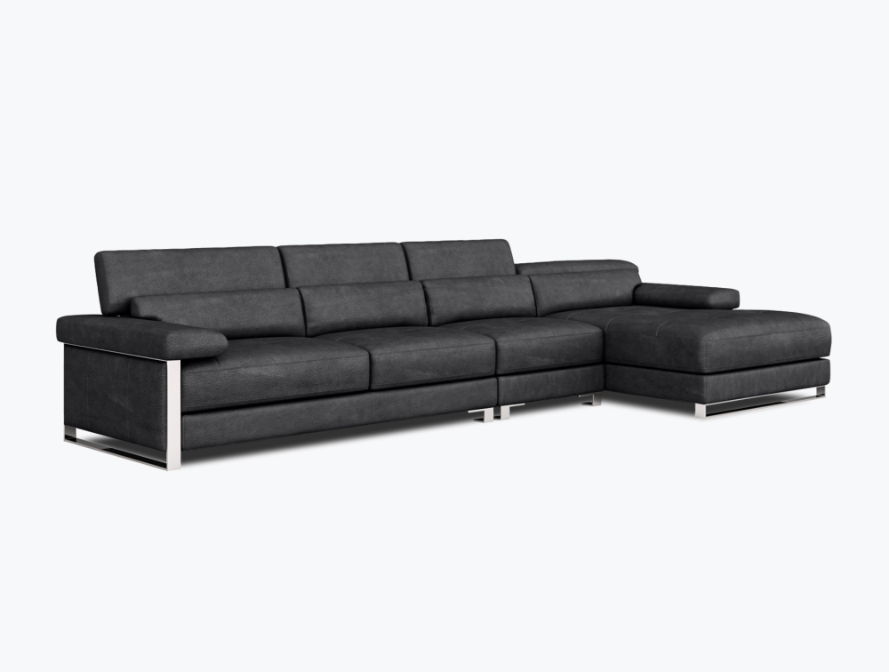Wakefield Leather Corner Sofa -Corner-Leather-VOGUE