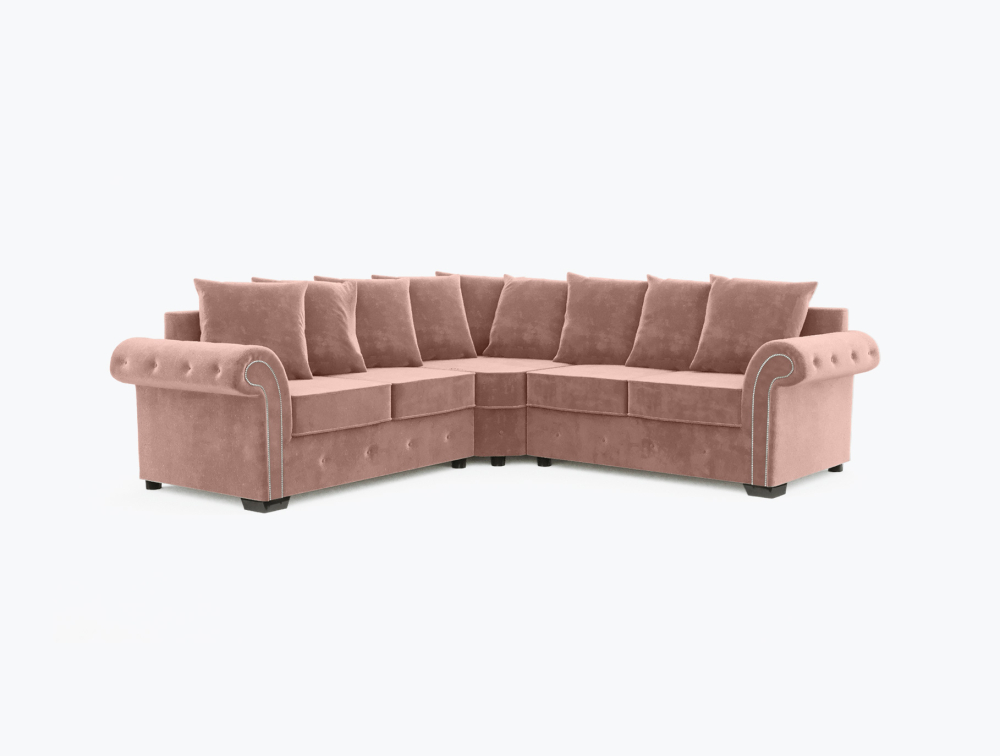 Norwich Sofa-Corner-Velvet-Beech