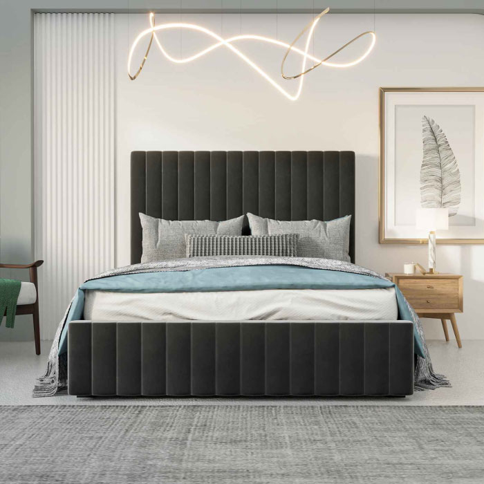 Belfast Grey Storage Bed