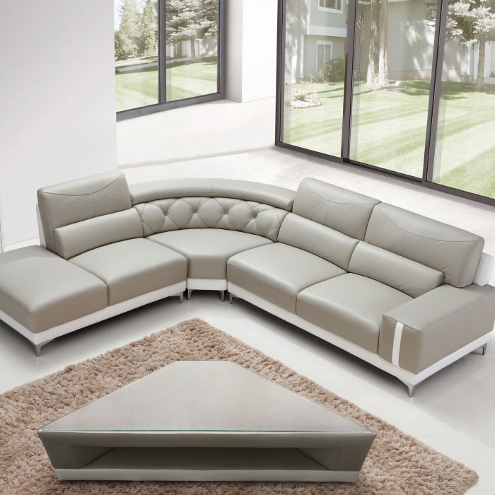 Berlin 5 Seater Leather Corner Sofa