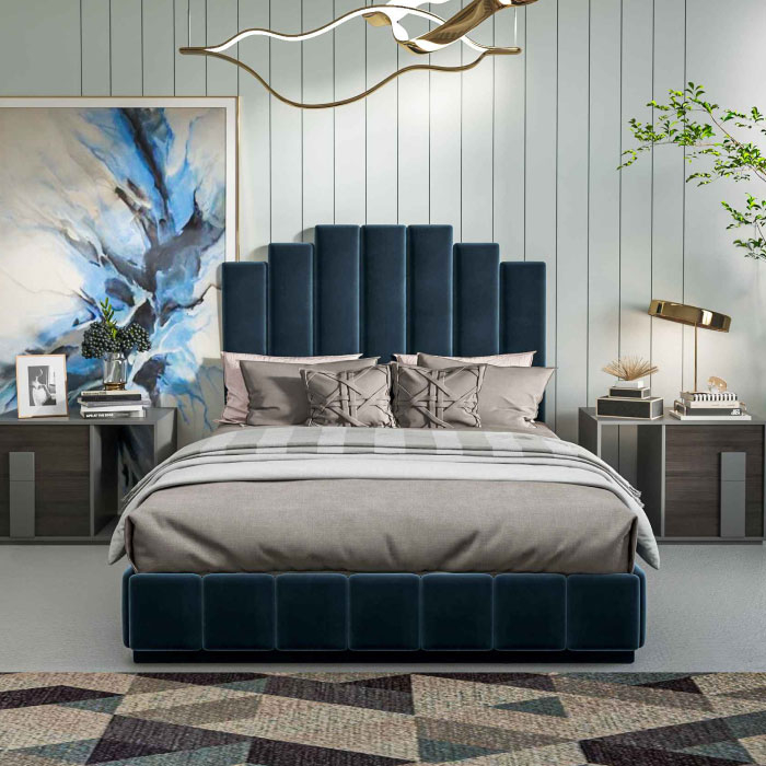 Bradford Blue Storage Bed 