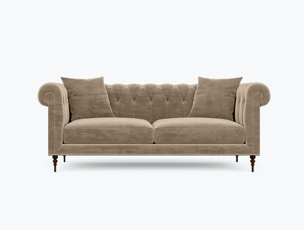 Phoenix Sofa-3 Seater -Wool-Brown