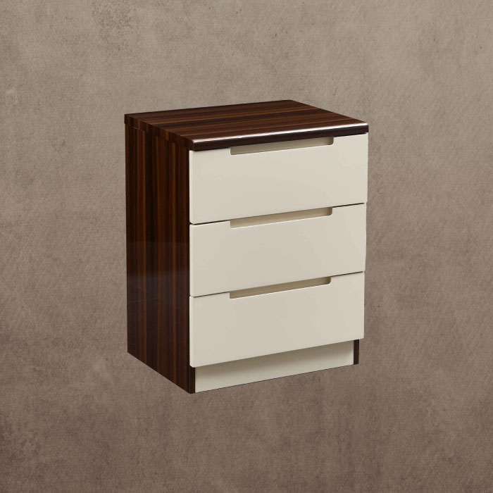 Copenhagen Glossy Walnut side Night Stand