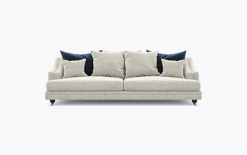 Edinburgh Scattered Sofa-3 Seater -Wool-Cream