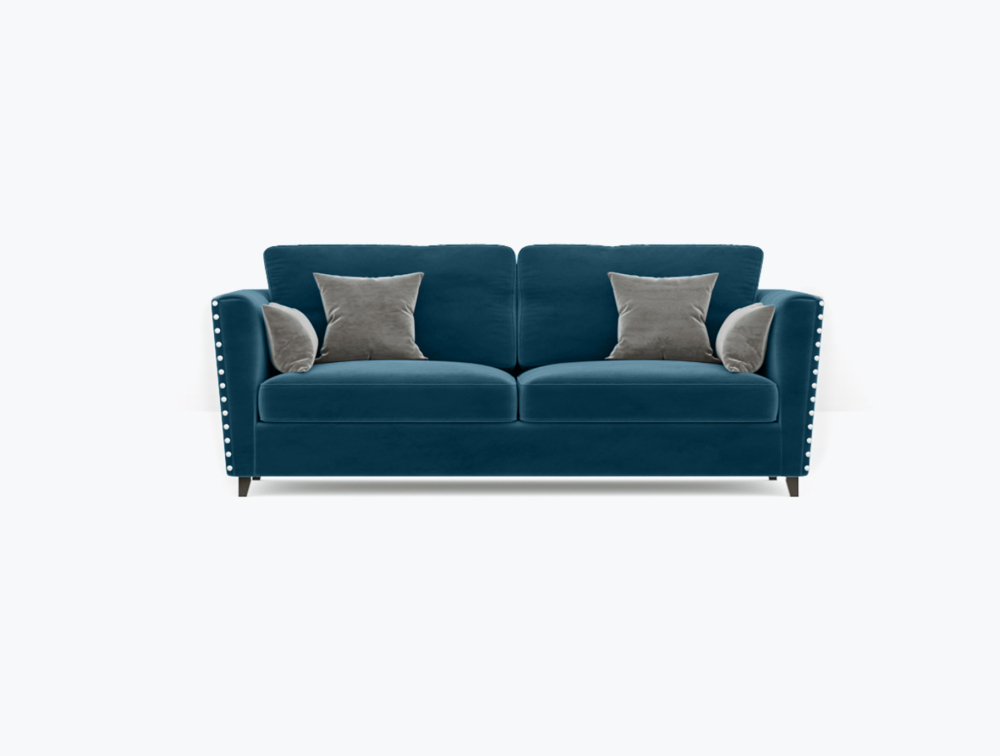 Peterborough Sofa-3 Seater -Wool-Blue