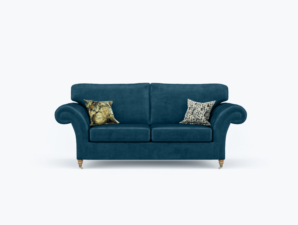 Preston Sofa-3 Seater -Wool-Blue