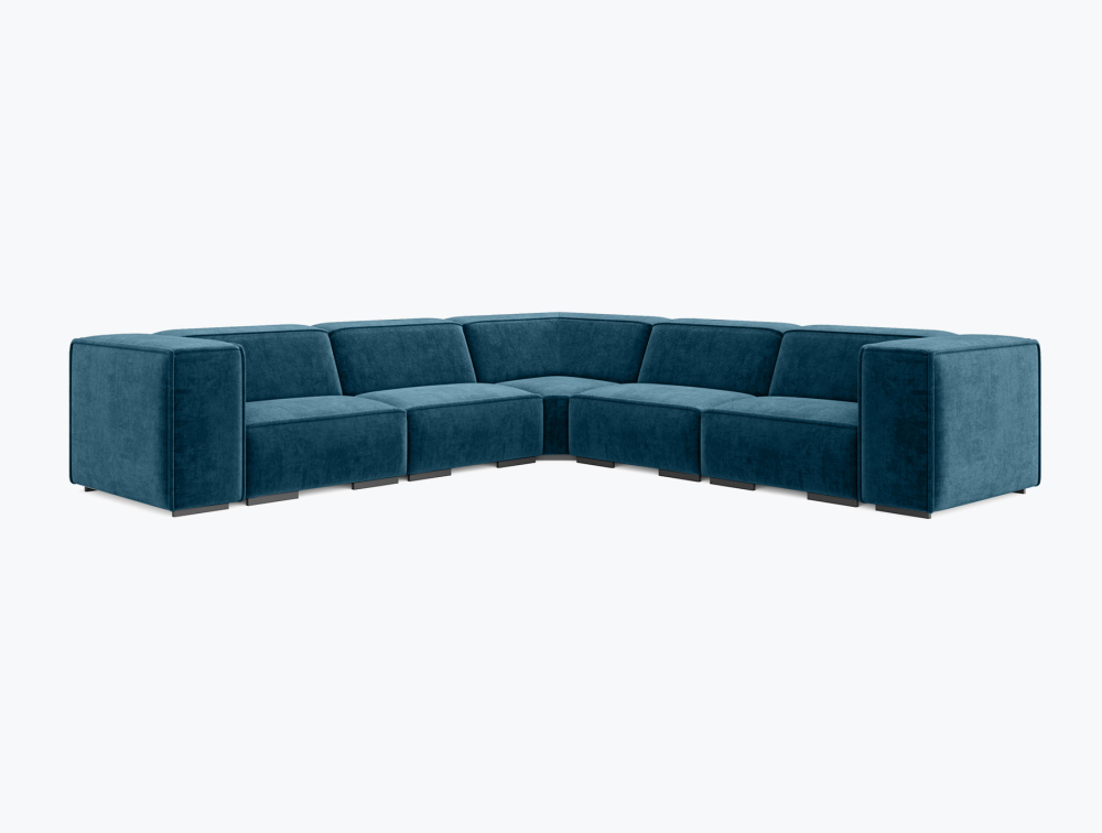 Oban Corner Sofa-Corner-Wool-Blue