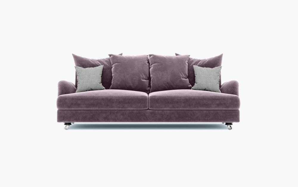 Gloopy Sofa-1 Seater -Wool-Grape