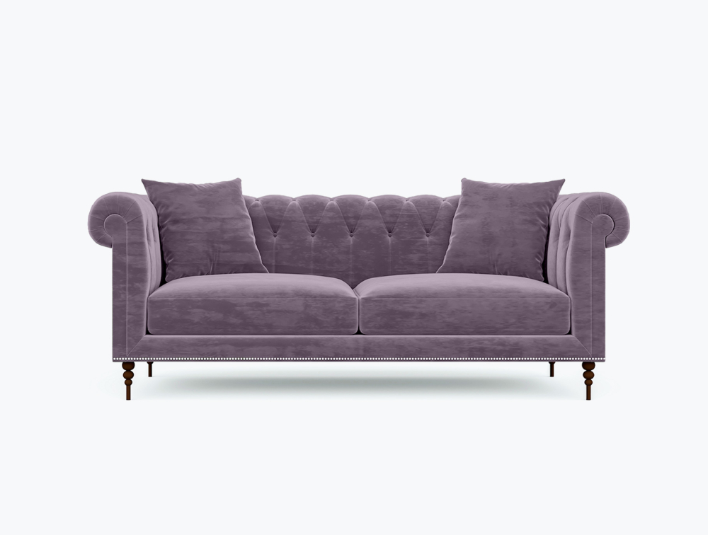 Phoenix Sofa-3 Seater -Wool-Grape