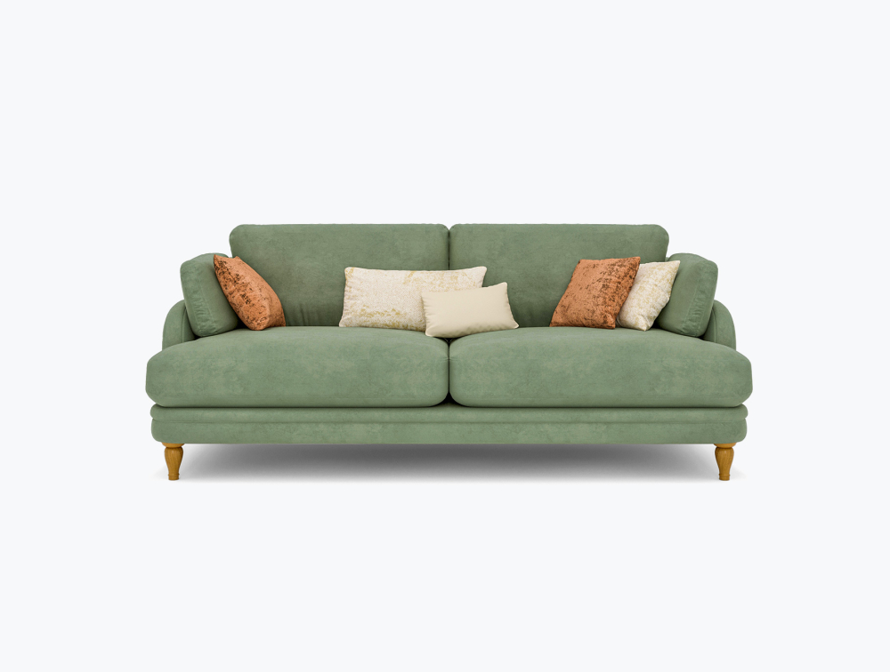 Mushy Sofa-3 Seater -Wool-Green
