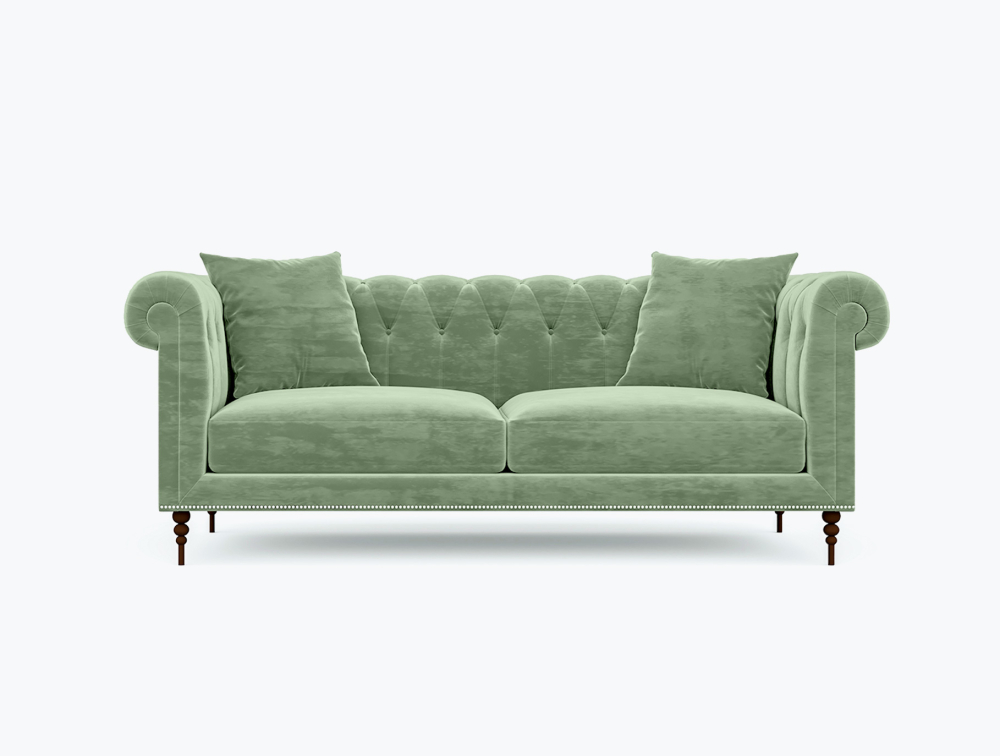 Phoenix Sofa-1 Seater -Wool-Green