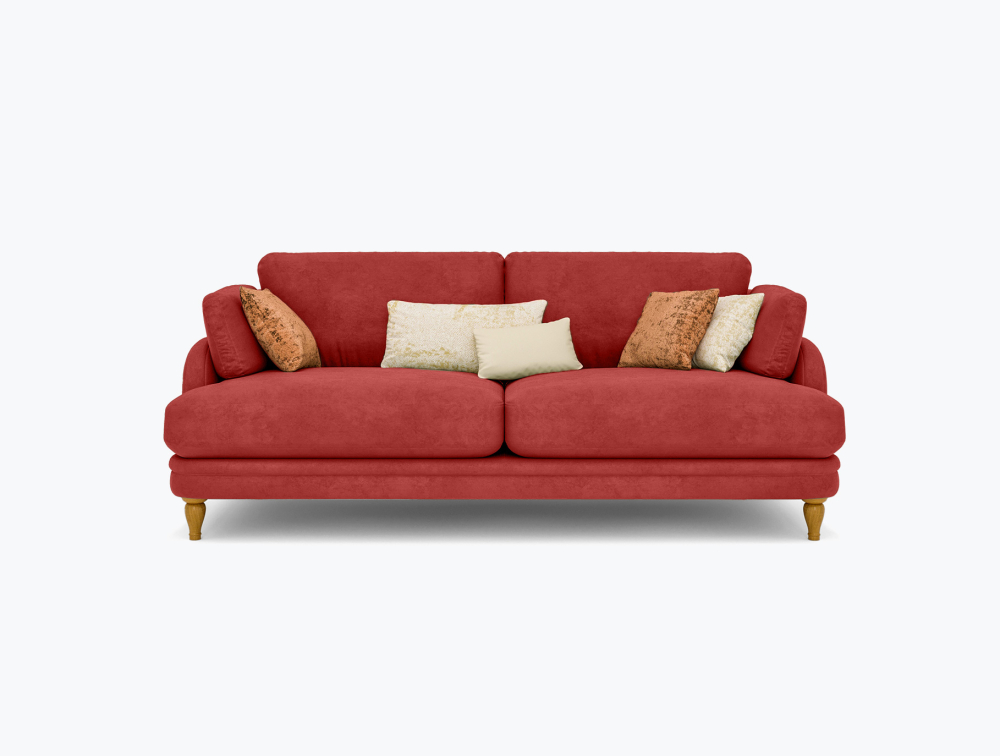 Mushy Sofa-1 Seater -Wool-Maroon