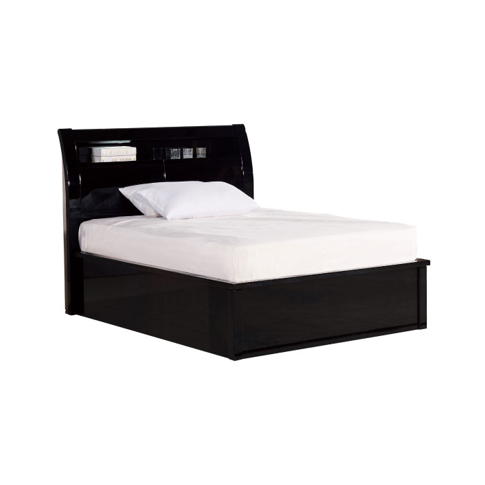 Moscow Glossy Black Bed