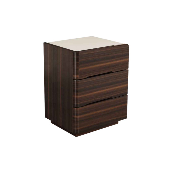 Moscow Glossy Walnut Night Stand