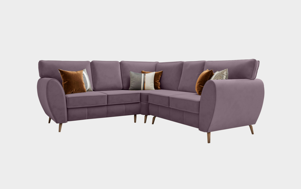 Derby Classic Sofa-corner-Velvet-Mauve