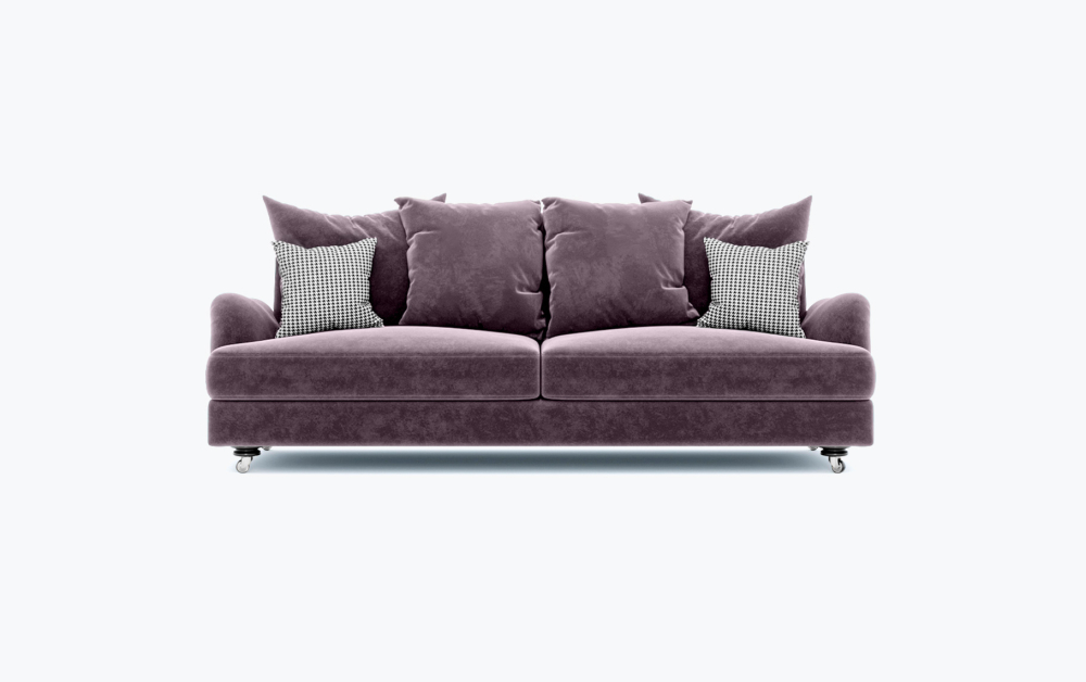 Gloopy Sofa-1 Seater -Wool-Mauve