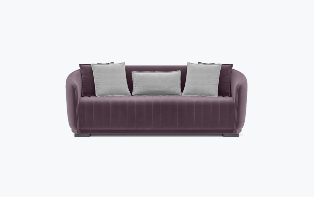 Exeter Luxury Sofa-3 Seater -Velvet-Mauve