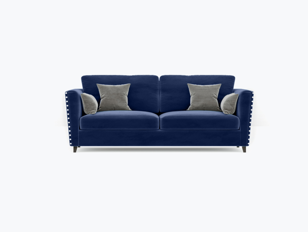 Peterborough Sofa-3 Seater -Wool-Navy Blue