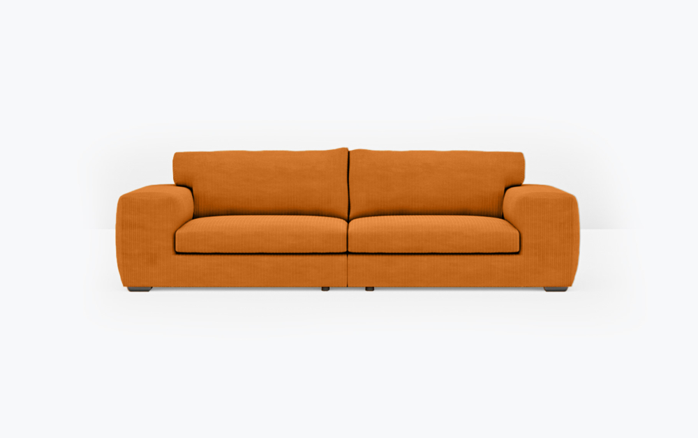 Leicester Sofa 1-3 Seater -Velvet-Orange