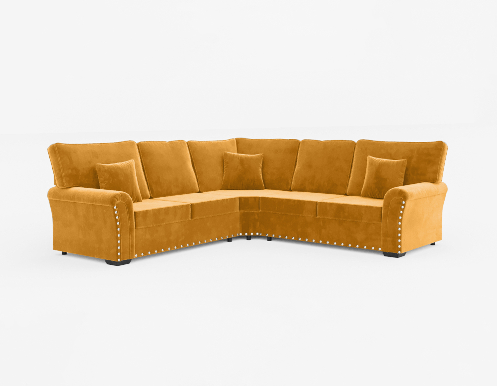 Belfast Sofa-Velvet-Orange