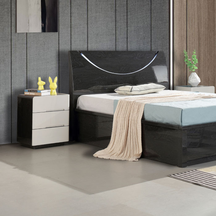 River Twin Grey Bed