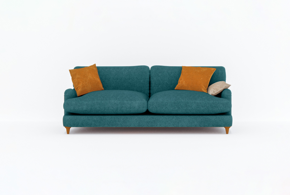 Cadillac Sofa-3 Seater -Velvet-Turkish Blue