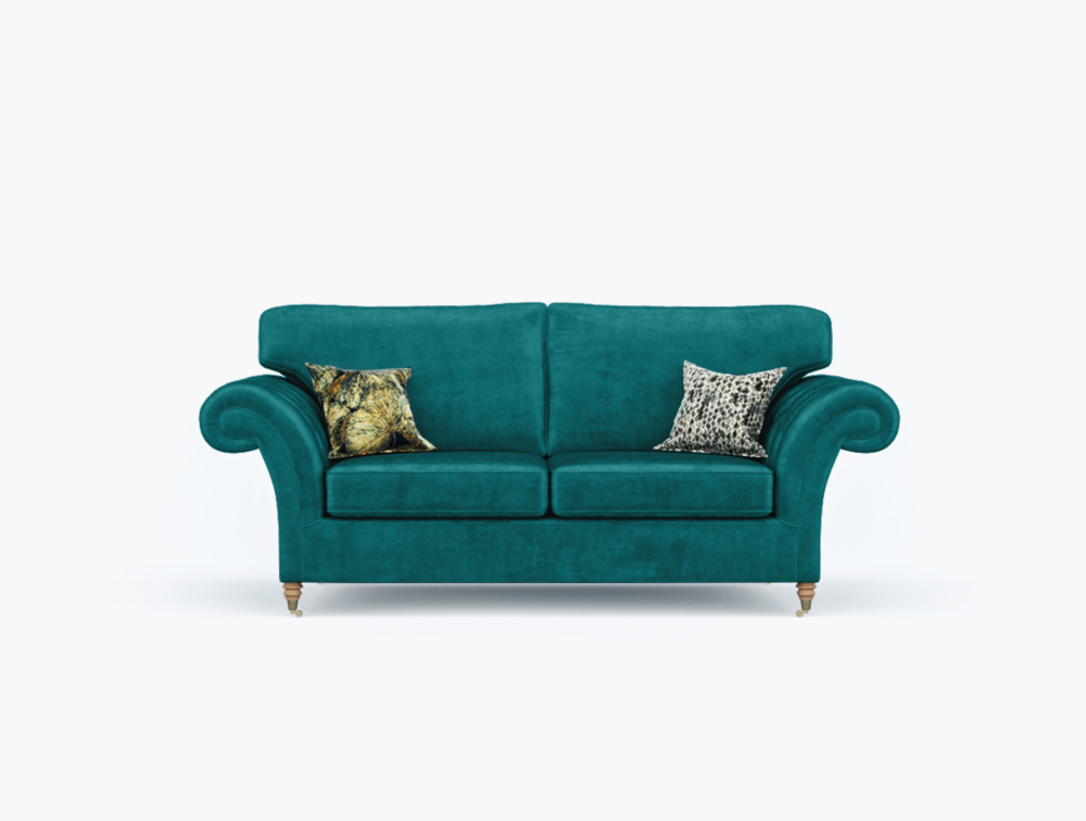Preston Sofa-3 Seater -Wool-Turkish Blue