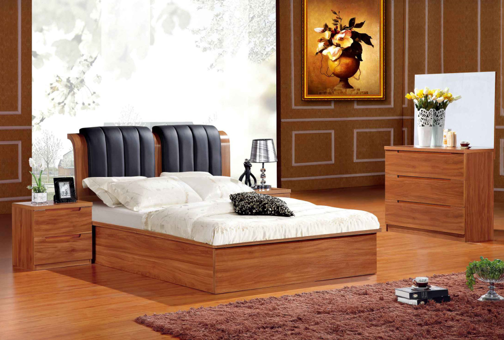 Dublin Black Maat Walnut Bed-Single-Default