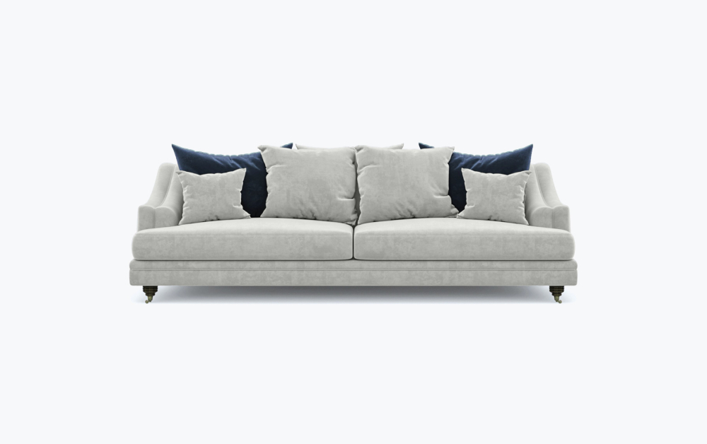 Edinburgh Scattered Sofa-1 Seater -Wool-White